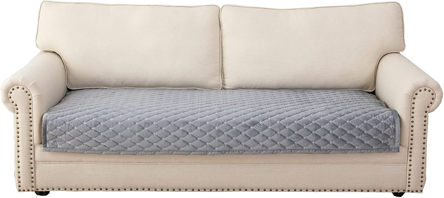 Eismodra Couch Cover,Sectional Couch Covers,Sofa Covers for 3 Cushion Couch,Anti-Slip Sofa Slipcovers for Dogs Cats Kids Loveseat Recliner L Shaped Armrest Backrest,Light Gray 36''x70''(Only 1 Piece)