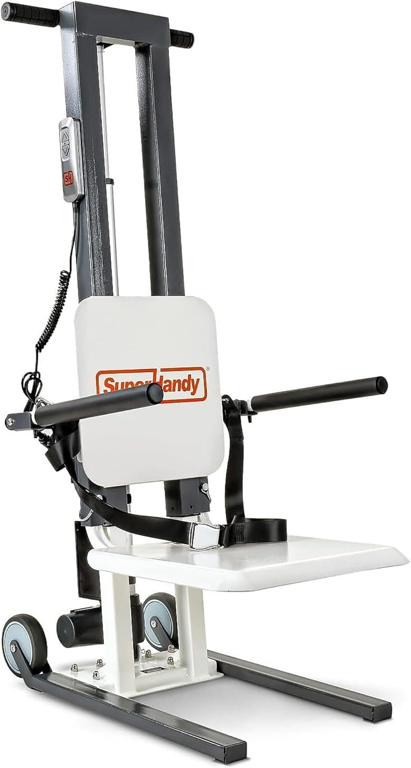 SuperHandy GoRise Electric Floor to Stand Lift – 500 Lbs Capacity, Standing Assistance, Portable, Adjustable, Ergonomic, Easy Storage, Patent Pending (FS (Floor Lift))