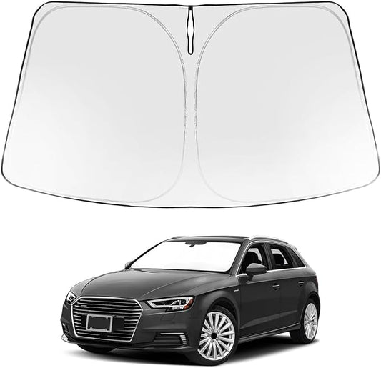 Proadsy 2026 Upgrade Front Windshield Sun Shade Foldable Sunshade Protector Custom Fit 2014-2020 Audi A3 Accessories