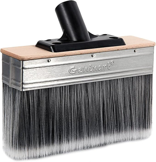 7-Inch Deck Stain Brush Applicator for Applying Paints, Sealers on Wood, Fence, Brick, Concrete Walls - Heavy-Duty Outdoor Oil Staining Brush