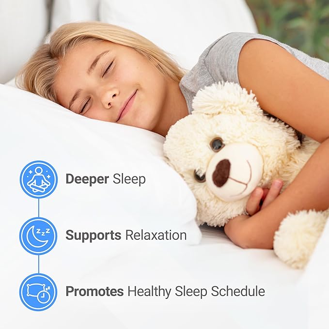 Nested Naturals Luna Kids Sleep Supplement - for Children & Melatonin Sensitive Adults - Gentle Herbal Supplement with Chamomile, Melatonin, & Valerian - 180 Chewable Tablets (60 Per Bottle)