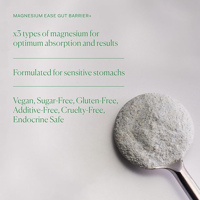 The Nue Co. Magnesium Gut Barrier+, Dietary Supplement, Sleep Tonic with Prebiotic, Supports Gut Lining, 200 Grams
