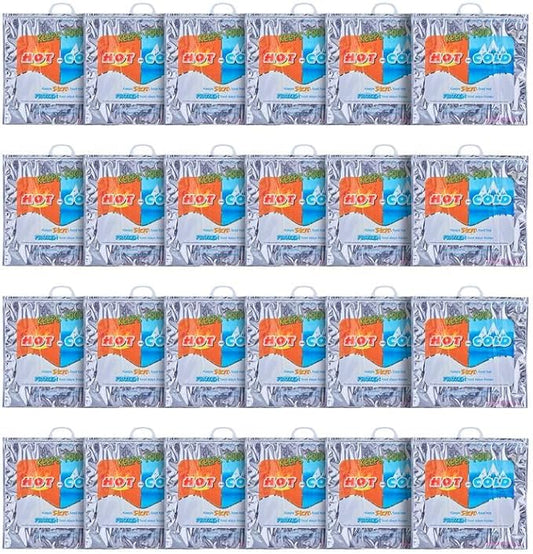 Superio Hot and Cold Insulated Bags for Food Delivery, Grocery Shopping Bags, Food Storage for Hot and Frozen Food for Travel, Disposable Cooler Bag, Reinforced Thermal Lunch Bag (24, 20" x 19")