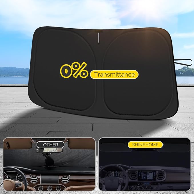 Car Windshield Sun Shade Compatible with 2018 2019 2020 2021 2022 2023 2024 2025 2026 Chevy Equinox Accessories Windshield Cover Foldable Front Window Sunshade Custom Sun Visor Blocks UV Rays