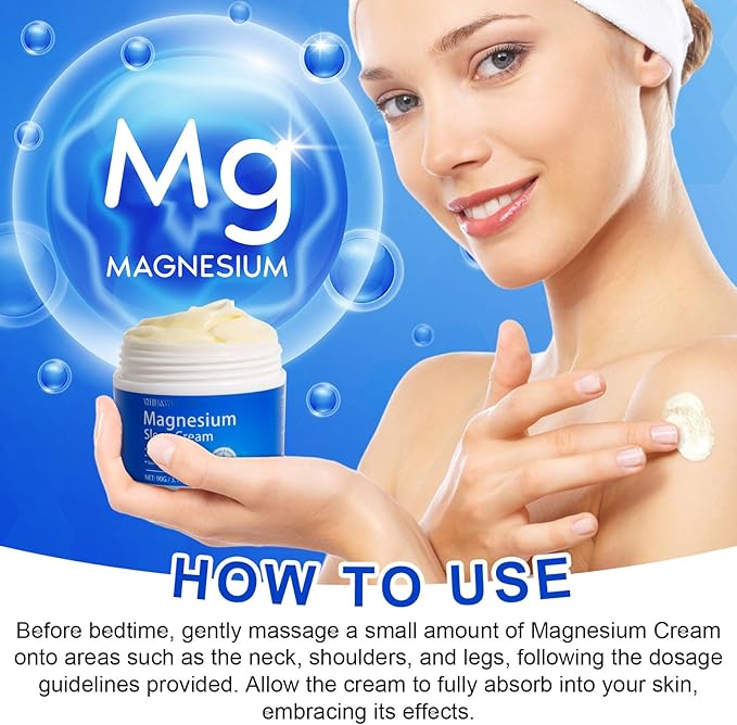 WHLH & WELL-BEING Magnesium Oil for Feet–Magnesium Cream– Magnesium Lotion–Topical Magnesium Chloride 1PCS