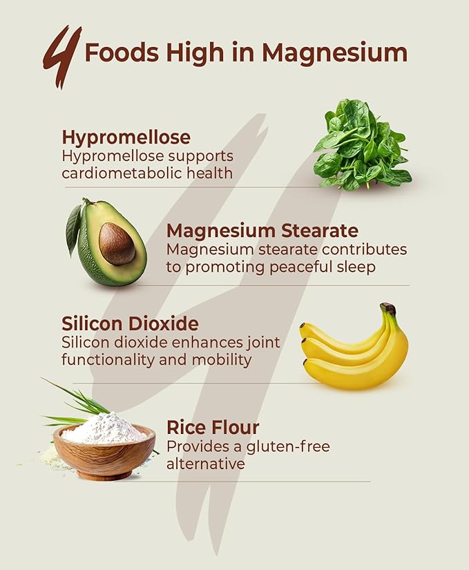 Earth Vibes Magnesium Glycinate Supplement - 90 Vegan Capsules | Restful Sleep & Calm Mood | High Absorption Magnesium Complex | Supports Muscle, Bone and Nerve Health