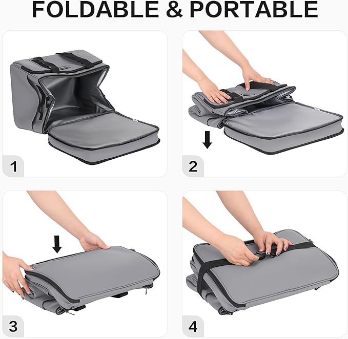 Insulated Soft Cooler Bag, Large Ice Coolers Soft Sided Ice Chest for Beach, Collapsible and Portable