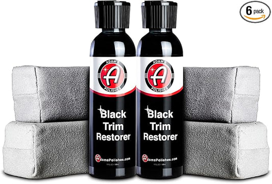 Adam's Polishes New Black Trim Restorer 2-Pack - Restores Plastic Trim to a Rich, Black Color with a Factory-New Appearance - Lasts Several Months per Treatment
