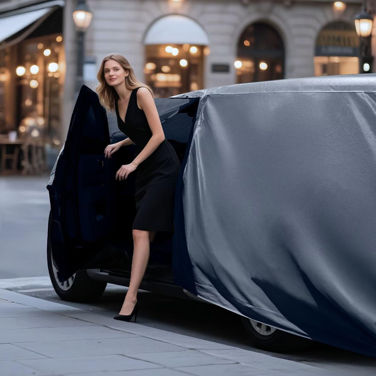 Waterproof Plymouth Fury(1956-1989) Car Cover with Breathable Vents, [2025 Upgrade] Premium Covers with Cotton Liner and Zipper Door, Sun Rain Snow Dust Uv Protection.(Gift with Towel)