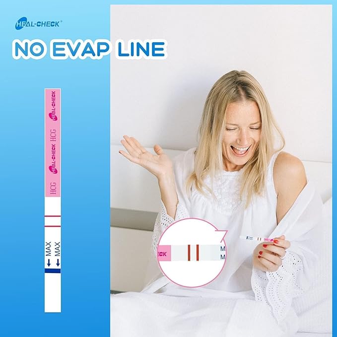 Pregnancy Tests with Cup, HEAL-CHECK Bulk Pregnancy Test Strips for Home Detection, Over 99% Accuracy, Individually Wrapped, Extra-Wide 5mm HCG Test Kit Comfortable Grip, FSA or HSA Eligible, 30 Count