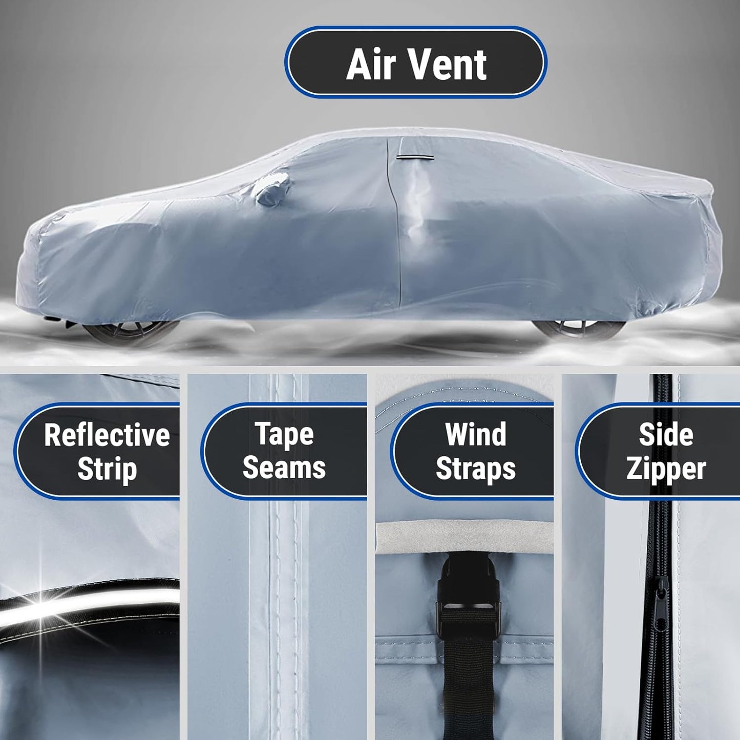 iCarCover Premium Car Cover for 1991-1997 Pontiac Trans AM Heavy Duty Waterproof All-Weather Automobiles Custom Fit Indoor Outdoor UV Snow Protection Covers with Straps and Bag