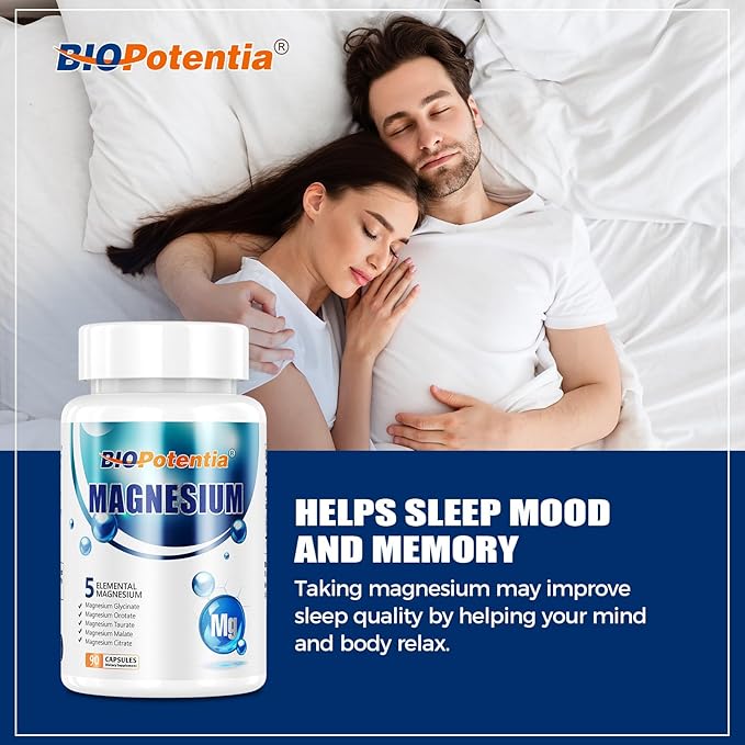 Magnesium Breakthrough Supplement - Has 5 Forms of Magnesium: Glycinate, Orotate,Taurate,Malate, Citrate- Support Sleep, Heart Health, Muscles, and Metabolism (90 Capsules (Pack of 1))