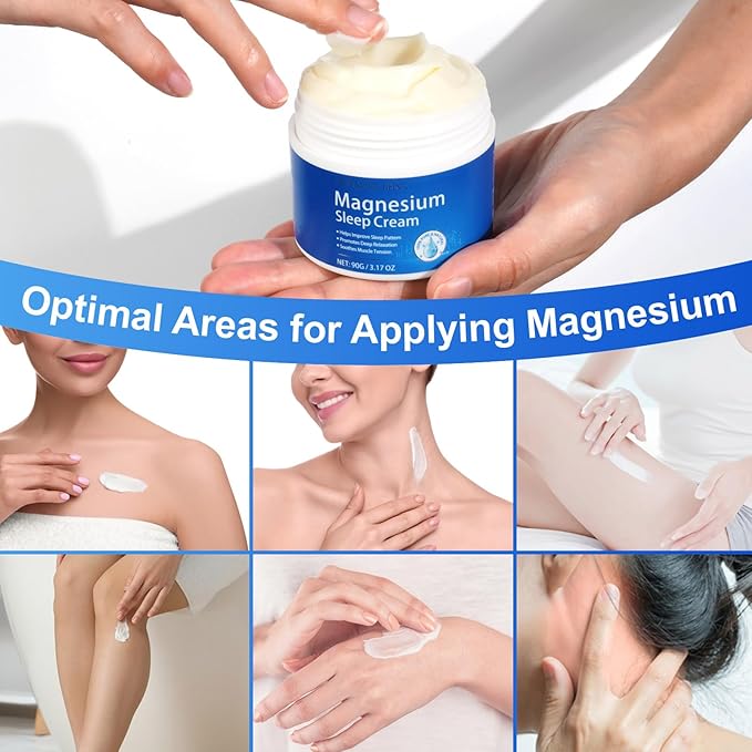 WHLH & WELL-BEING Magnesium Oil for Feet–Magnesium Cream– Magnesium Lotion–Topical Magnesium Chloride 2PCS