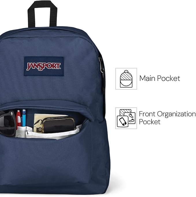 JanSport SuperBreak One Backpack - Durable, Lightweight Bookbag with 1 Main Compartment, Front Utility Pocket with Built-in Organizer - Premium Backpack, Event Horizon