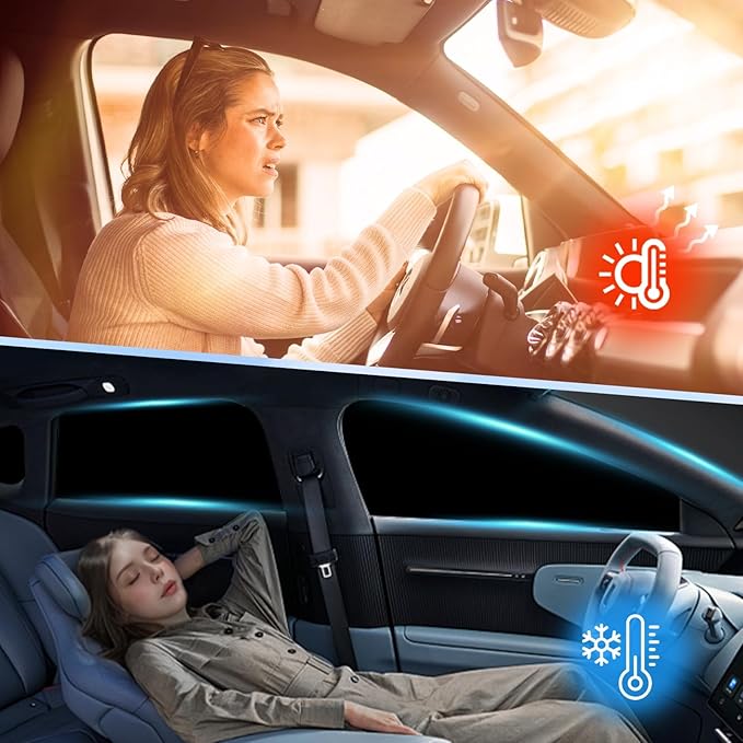 Car Window Shades Intended for Audi Q7 2016-2019, Privacy Window Covers 8PCS for Side, Rear & Windshield, Car Shield Sunshade for Privacy Protection, Heat Blocking, Camping and Parking