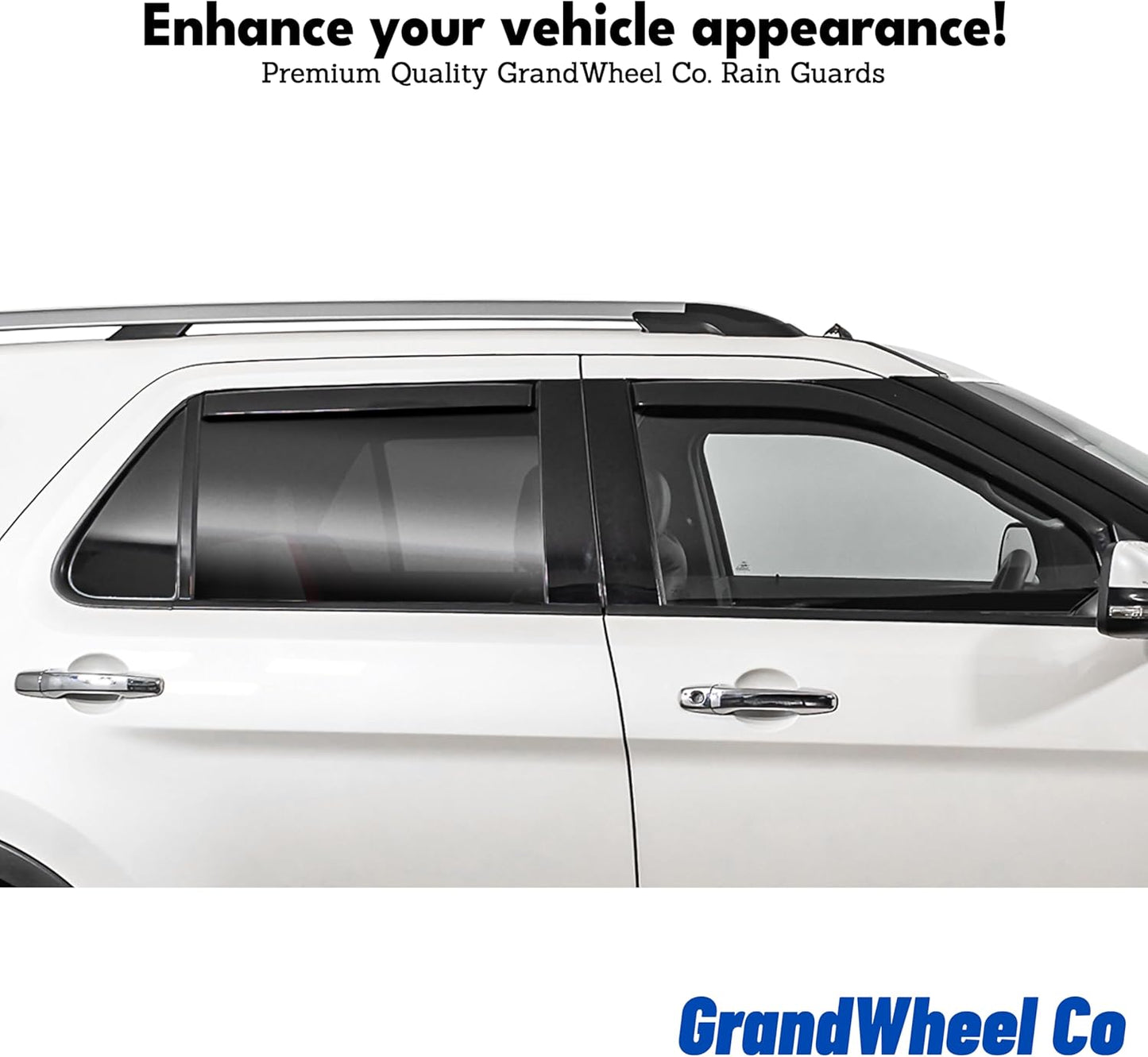 Window Deflectors Smoke Tinted in-Channel Side Window Vent Visor Deflectors Rain Guards Compatible with Toyota Camry 2025 Sedan - 4 pcs. GW0849