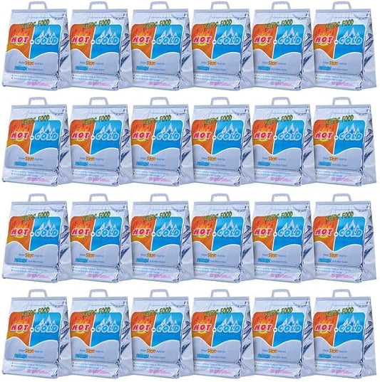 Superio Hot and Cold Insulated Bags for Food Delivery, Grocery Shopping Bags, Food Storage for Hot and Frozen Food for Travel, Disposable Cooler Bag, Reinforced Thermal Lunch Bag (24, 13"x7"x15.5")