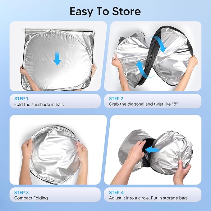 KUST Windshield Sun Shade for Lexus RX 350/350h 300 450/450h 2010-2015 Accessories Sunshade Window Sun Visor Protector Foldable Blocks UV Rays Keep Your Car Cooler