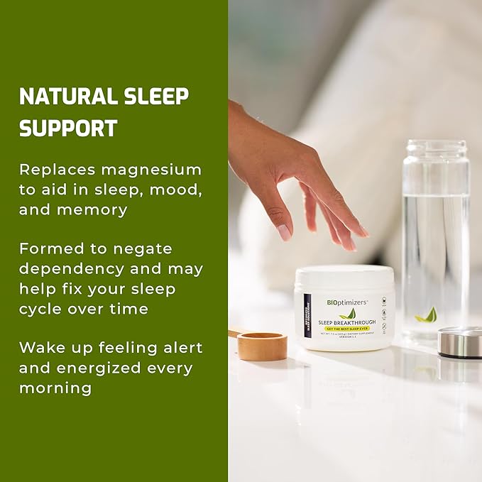 BiOptimizers Sleep Breakthrough - Tropical Dreams & Blueberry Dreams Flavor Bundle - 405g