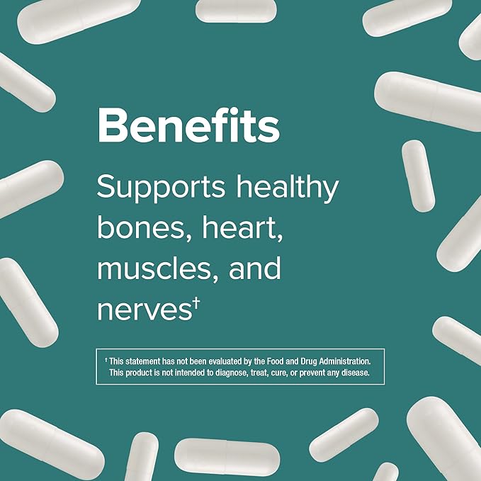 Webber Naturals Magnesium Citrate 300 mg, Extra Strength, 300 mg Per Serving, 250 Capsules, High Absorption, Helps Support Bones, Teeth and Proper Muscle & Heart Function, Gluten & Dairy Free