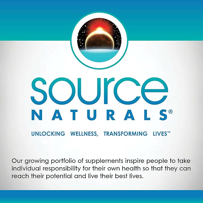 Source Naturals Magnesium Bis-Glycinate, Superior Bioavailable Chelate* - 60 Tablets