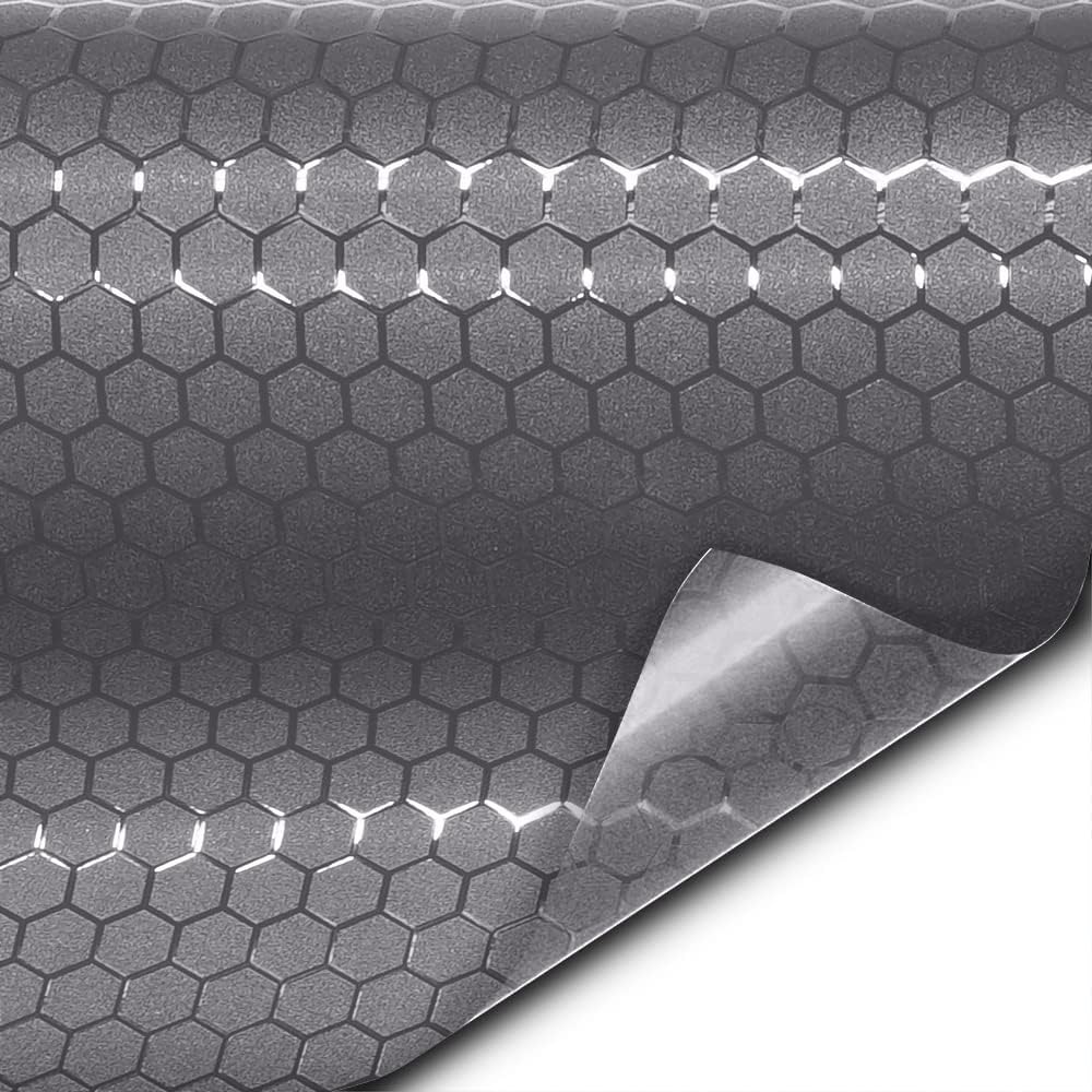 VViViD+ Honeycomb Matte Smoke Taillight Tint Vinyl Roll (1.5ft x 60”)