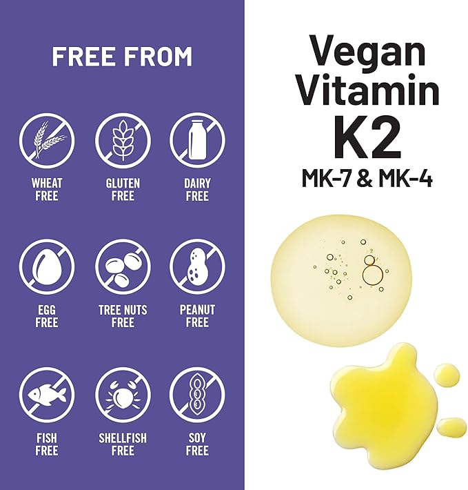 NatureWise Vitamin K2 Supplement with MK-7 100mcg and MK-4 500mcg - Enhanced Bioavailable Formula - K Complex for Bone and Heart Health - Vegan, Gluten Free, Non-GMO - 180 Softgels[6-Month Supply]