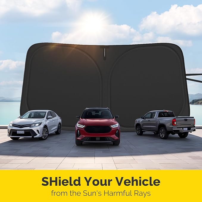 Car Windshield Sun Shade Compatible with 2022 2023 2024 2025 2026 Lexus NX NX250 NX350 NX350h NX450h+ Accessories Foldable Front Window Sunshade Custom for Lexus NX Windshield Sun Visor