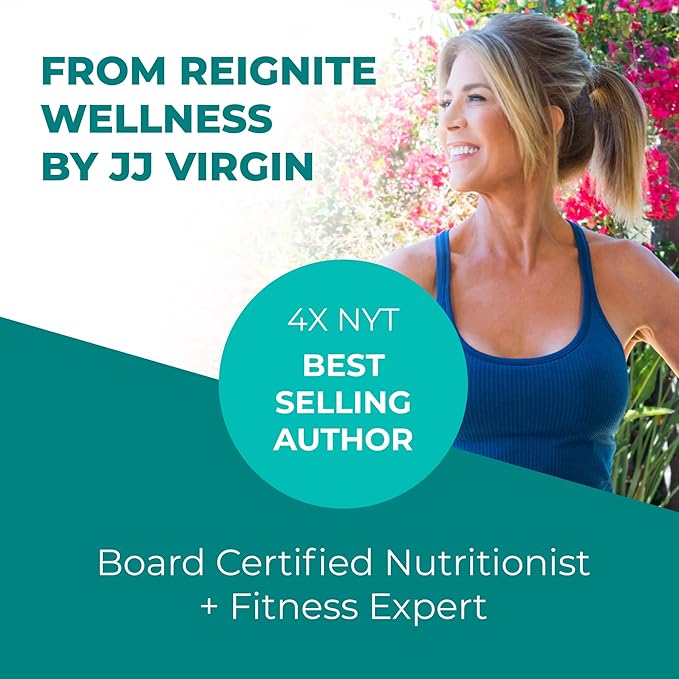 Reignite Wellness by JJ Virgin | Magnesium Body Calm | Chelated Magnesium Supplement for Energy Production, Sense of Calm & Immune Support | Magnesium Bisglycinate Chelate Complex | 120 Capsules
