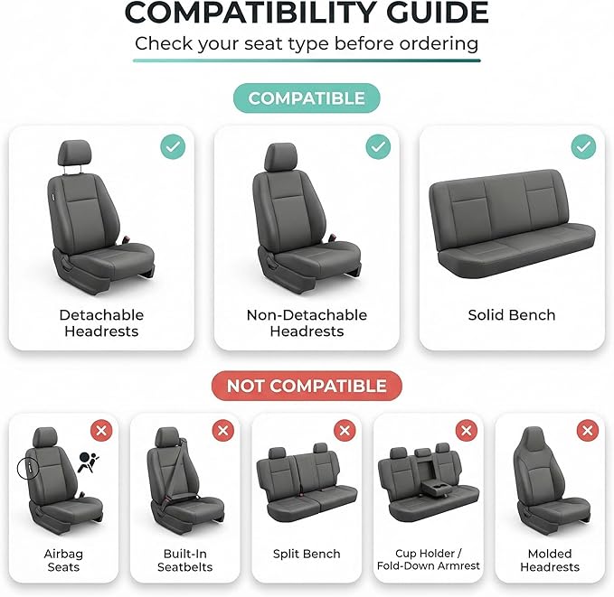 FH Group Automotive Full Car Seat Covers for SUV, Trucks, Sedan and More - Universal Fit Front High Back & Rear Solid Bench Design Interior Accessories - 3D Air Mesh Fabric Center Panel - Red