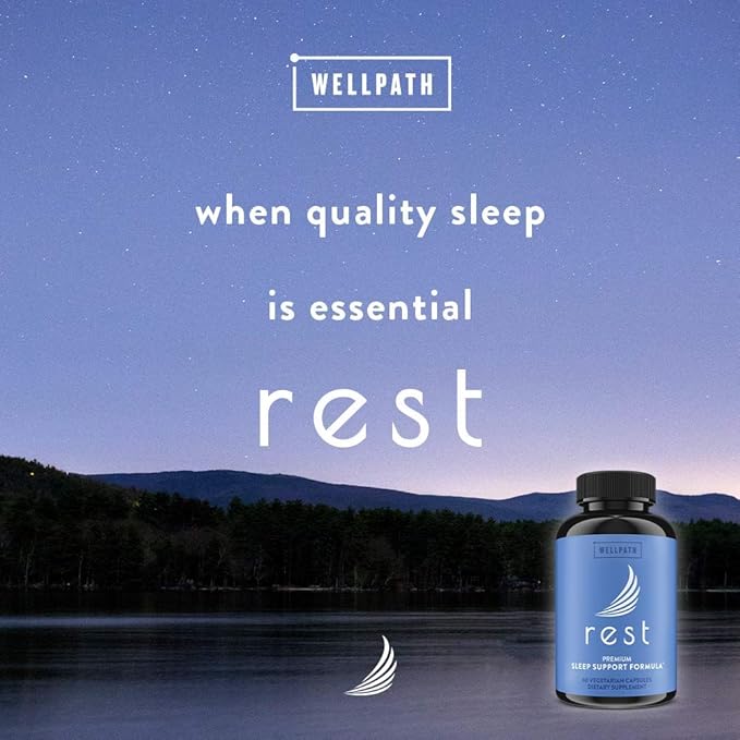 WellPath Elderberry Gummies with Zinc + Rest Valerian Root Sleep Aid for Adults with Melatonin & L-Theanine, 60 Ct Each