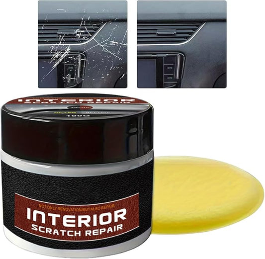 Dashboard Scratch Repair Kit, Car Dashboard Restorer & Protectant With UV Shield, Professional Grade Interior Scratch Repair Wax, Non-Greasy Formula For Dashboards, Trim & Parts