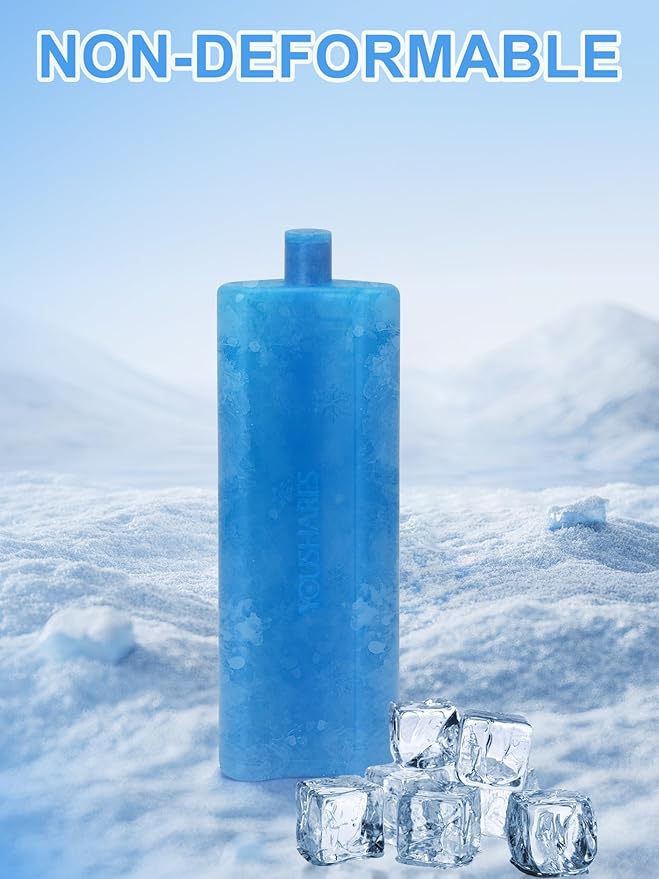 YOUSHARES Ice Pack for Insulin Cooler Travel Case, TSA Approved Freezer Ice Box for Injections, Keep Insulin Bottle Cooling 24h for Diabetic Supplies (1PCS)