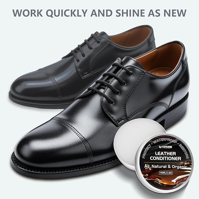 Leather Recoloring Balm with 100ml Mink Oil Conditioner | Maroon Repair Kit, Dye & Color Restorer for Furniture, Sofa, Car Seats, Bags | Restore Faded & Scratched Surfaces
