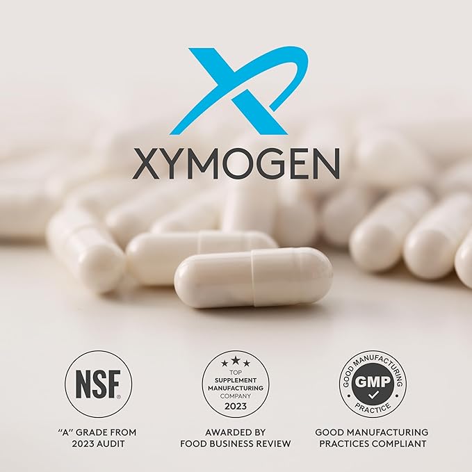 XYMOGEN OptiMag Neuro - Chelated Magnesium Powder - with Magnesium Glycinate & L-Threonate - Support Brain Health & Relaxation - Mixed Berry (60 Servings)