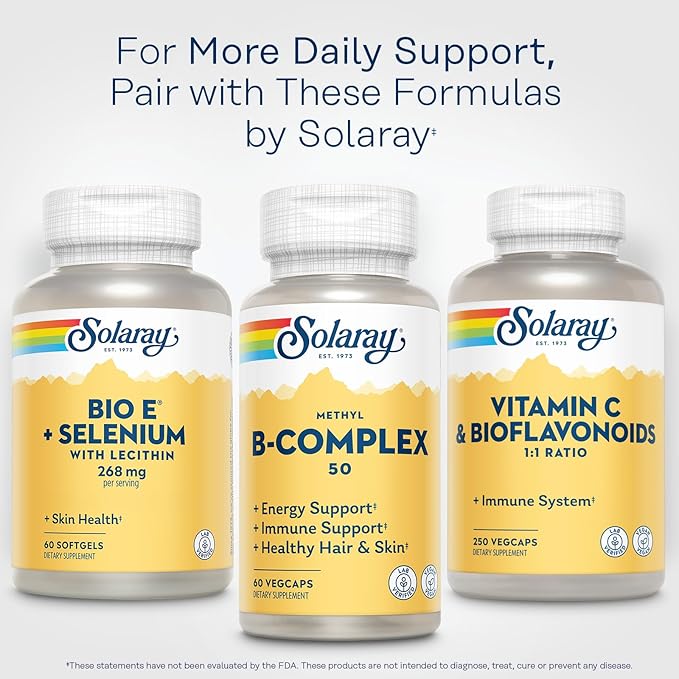 Bio Vitamin E 400 IU (268 mg) with Selenium 100 mcg and Lecithin - Thyroid Support, Antioxidant and Immune Support Supplement, High Absorption, Lab Verified, 60-Day Guarantee, 30 Servings, 60 Softgels