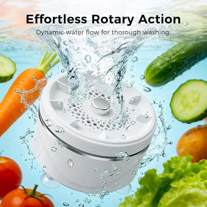 Fruit and Vegetable Washing Machine, 2026 New Fruit Cleaner Device, Effortless Vortex Fruit and Vegetable Purifier Clean Produce with Titanium Electrolysis Purification for Kitchen Home (2)