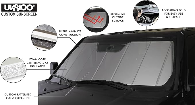 Covercraft UVS100 Custom Sunscreen | Fits 2011-2023 Dodge Charger | Silver