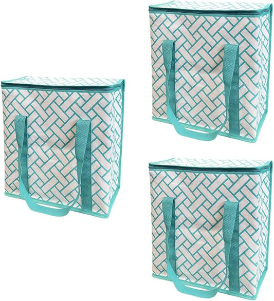 DURASACK Medium Insulated Food Delivery Bag – 13"x7"x13" Reusable Thermal Tote for Hot & Cold Meals – Portable, Foldable Meal Carrier for Takeout, Grocery, and Personal Use
