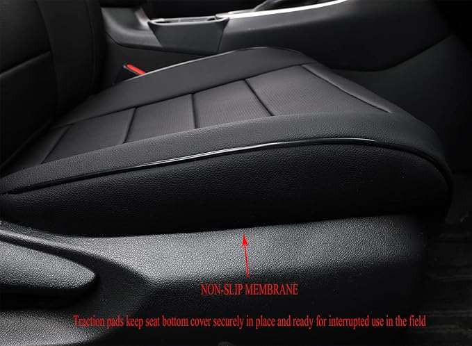 EKR Rav4 Seat Covers Custom Fit for Toyota Rav4(Gasoline) 2019 2020 2021 2022 2023 2024 2025 LE/XLE/XLE Premium/Limited,Leather Car Seat Cover Full Set for SUV,Faux Leather(Black)