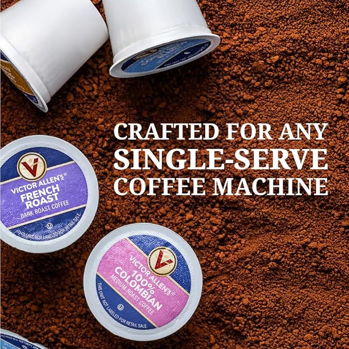 Victor Allen's Coffee Donut Shop Blend, Medium Roast, 120 Count, Single Serve Coffee Pods for Keurig K-Cup Brewers