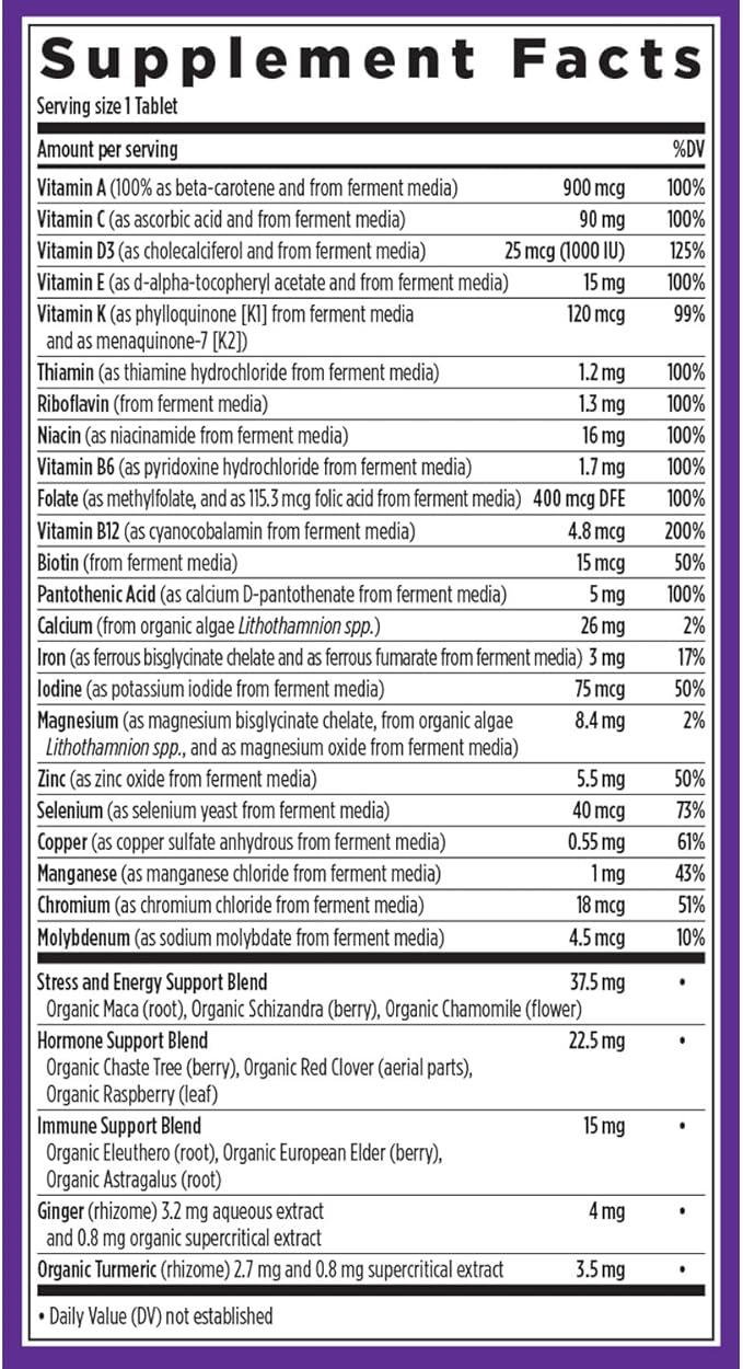 New Chapter Women's Multivitamin for Immune, Beauty + Energy Support with 20+ Nutrients -- Every Woman's One Daily, Gentle on the Stomach, 96 Count