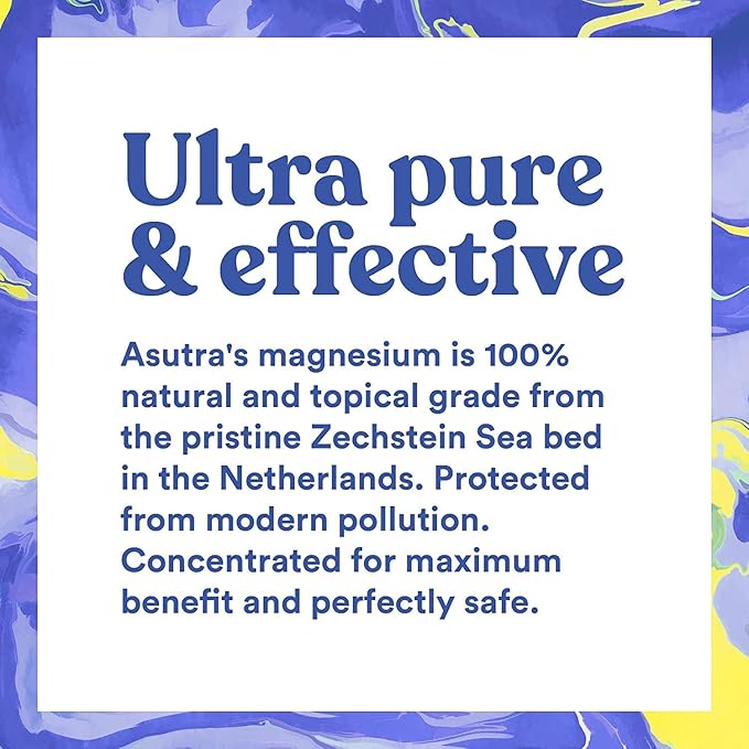 ASUTRA Magnesium Chloride Bath Flakes, 2 lbs - for Relaxing Foot & Body Soaks, Epsom Salt Alternative, Rapid Absorption