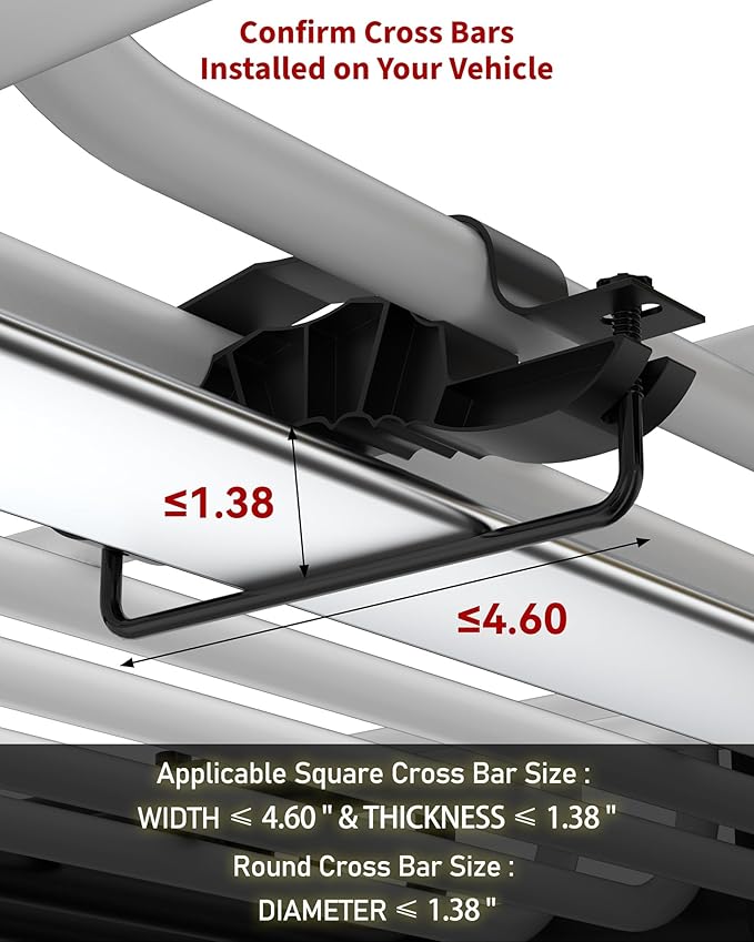 DEXSO 64" x 50" Universal Roof Rack Basket, 200 Lbs Capacity Rooftop Cargo Carrier Basket with Extension Luggage Rack Heavy Duty for SUVs, Trucks, Vehicles