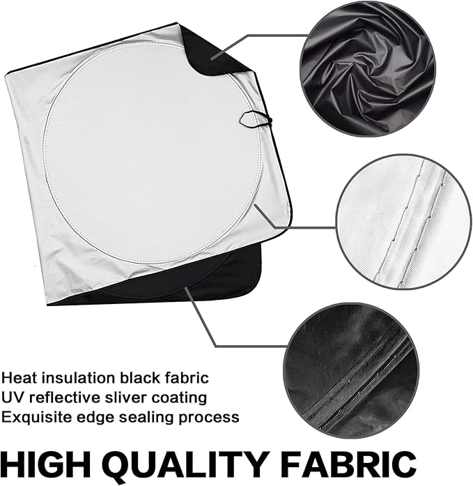 Pug Dog Windshield Sunshade for Car SUV Truck Foldable Uv Ray Reflector Front Window Sun Shade Visor Shield Cover -59" X 31"