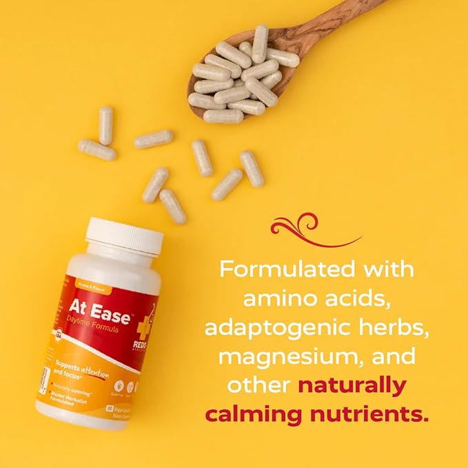 Redd Remedies, at Ease, Supports Relaxation and Stress Resistance, 80 Vegan Capsules