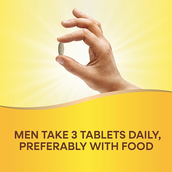 Nature’s Way Alive! Men’s Max3 Potency Multivitamin, Supports Energy Metabolism*, Heart & Muscle Function*, with Methylated B12 and Folate, Gluten-Free, 90 Tablets
