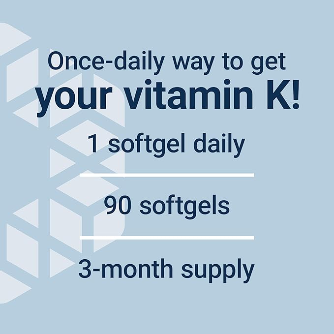 Life Extension Super K, vitamin K1, vitamin K2 mk-7, vitamin K2 mk-4, vitamin C, bone/heart/arterial health, 3-month supply, Gluten-Free, 1 Daily, Non-GMO, 90 softgels
