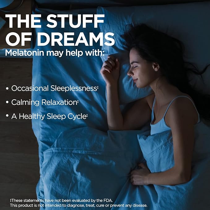 KAL Melatonin 3mg Sustained Release Sleep Aid, Melatonin Supplement Supports Healthy Relaxation, a Calm Feeling and a Proper Sleep Cycle, w/Added Vitamin B6, Vegan, Gluten Free 60 Serv, 60 Tablets