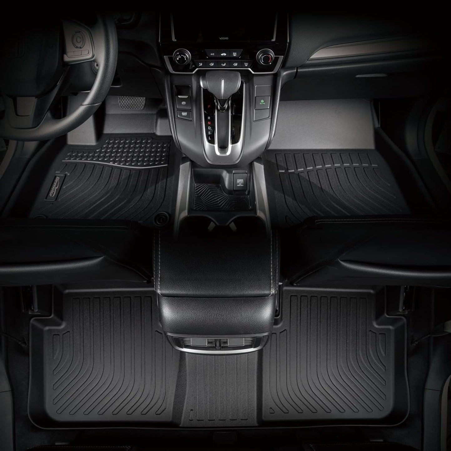 Binmotor-Floor Mats & Cargo Liner for Mitsubishi Eclipse Cross 2022-2025, TPE All Weather Car Floor Mat Rubber Liners for Eclipse Cross Accessories Cargo Trunk Mat-Black